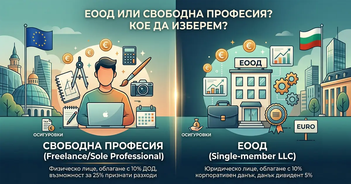 ЕООД или свободна професия – кое да избера