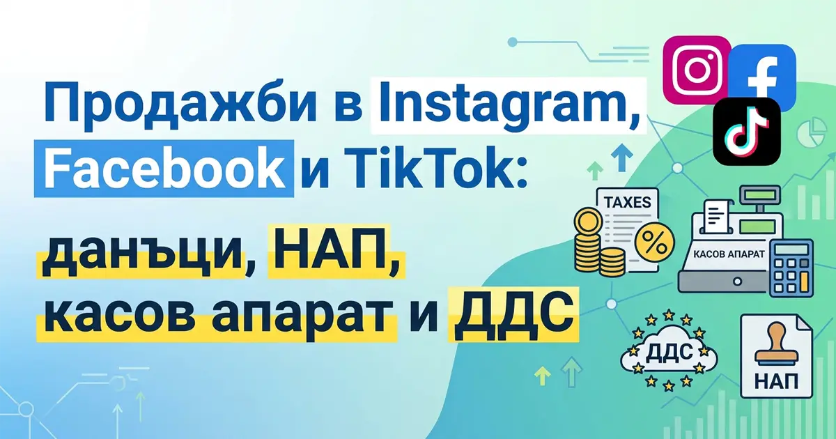 Продавате в Instagram, Facebook или TikTok? Ето какви данъци и задължения имате