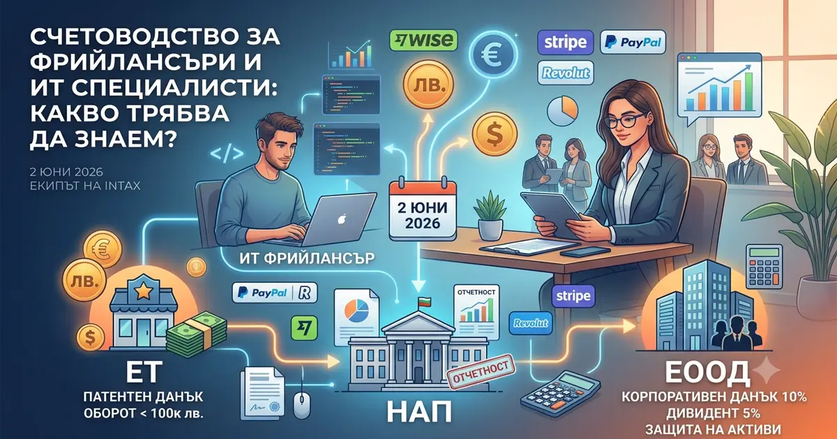 Счетоводство за фрийлансъри и ИТ специалисти
